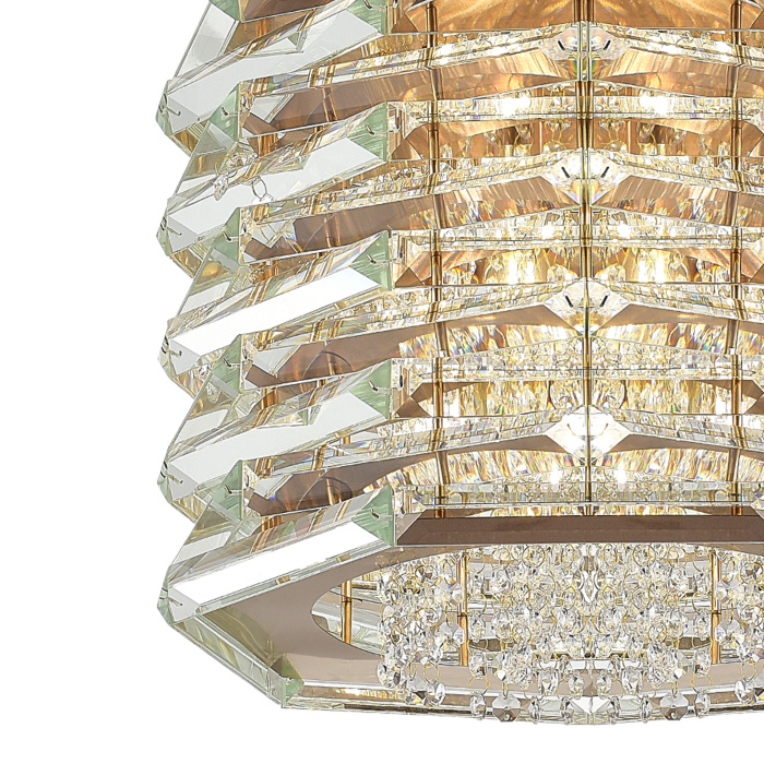 Светильник подвесной ST-Luce медь/прозрачный E14 8*40W SL6137.203.08