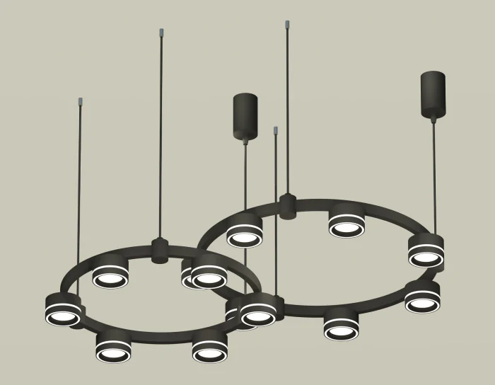 Комплект подвесного светильника Techno Ring с акрилом Ambrella light XR92091004