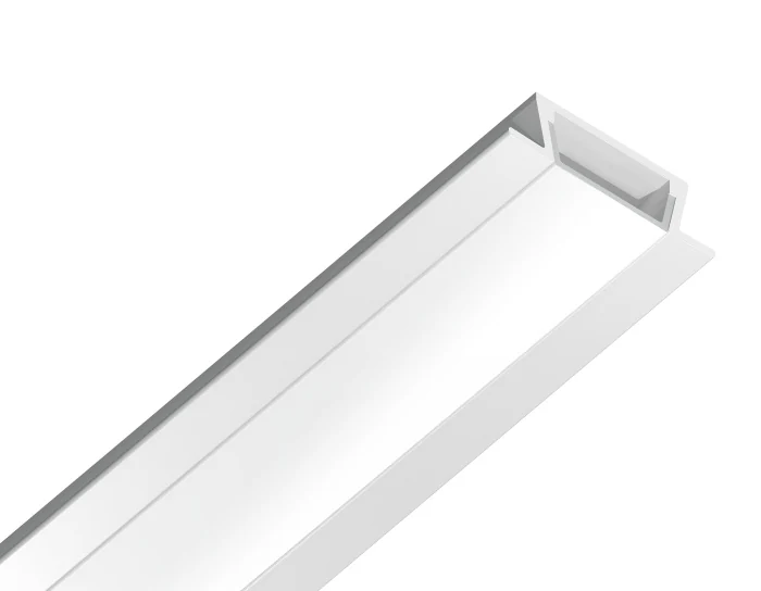 Алюминиевый профиль встраиваемый 21.5*6.8 для светодиодной ленты до 11мм Ambrella light GP1001WH