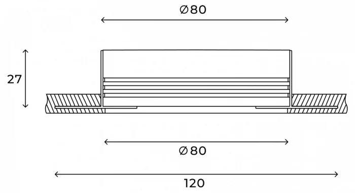 Встраиваемый светильник Hesby Lighting Leitrim HSBL_0233