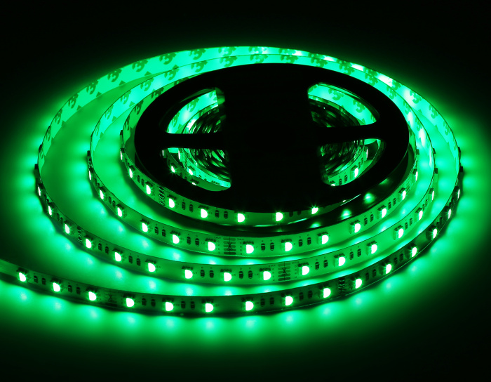 Светодиодная лента RGB с холодным белым светом GS4403 5050 60Led /10W m/ 24V IP20 RGBW+6500K 5m Ambrella light GS4403