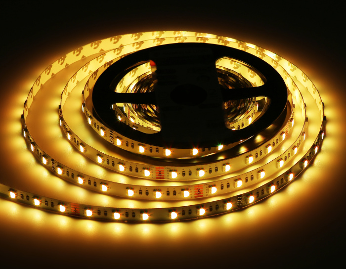 Светодиодная лента RGB с холодным белым светом GS4403 5050 60Led /10W m/ 24V IP20 RGBW+6500K 5m Ambrella light GS4403