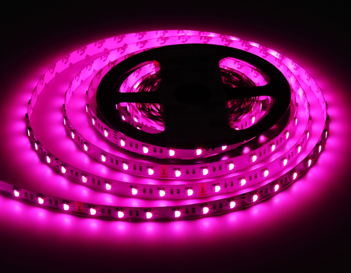 Светодиодная лента RGB с холодным белым светом GS4403 5050 60Led /10W m/ 24V IP20 RGBW+6500K 5m Ambrella light GS4403