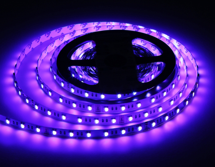 Светодиодная лента RGB с холодным белым светом GS4403 5050 60Led /10W m/ 24V IP20 RGBW+6500K 5m Ambrella light GS4403