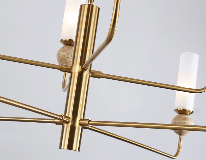 Люстра на штанге с мрамором AMBRELLA light LH53252