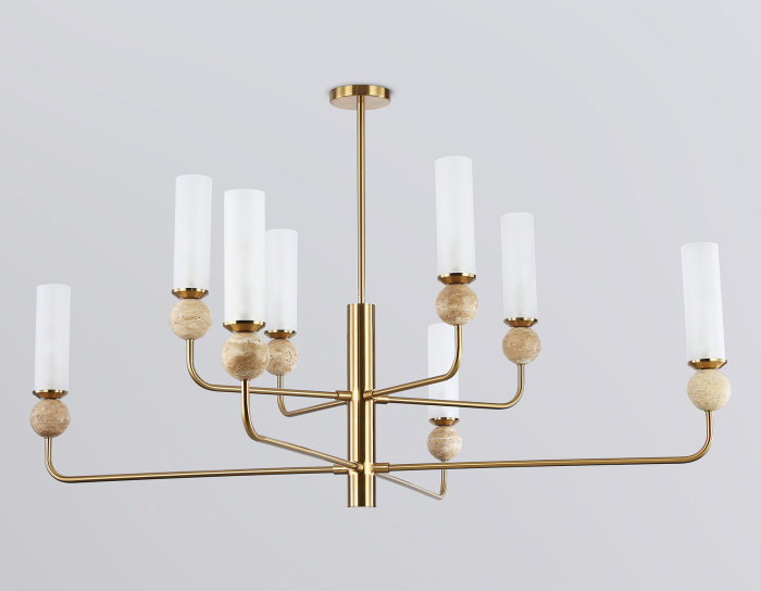 Люстра на штанге с мрамором AMBRELLA light LH53252