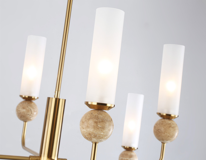 Люстра на штанге с мрамором AMBRELLA light LH53252