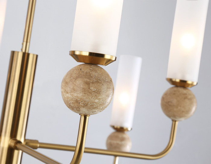 Люстра на штанге с мрамором AMBRELLA light LH53252