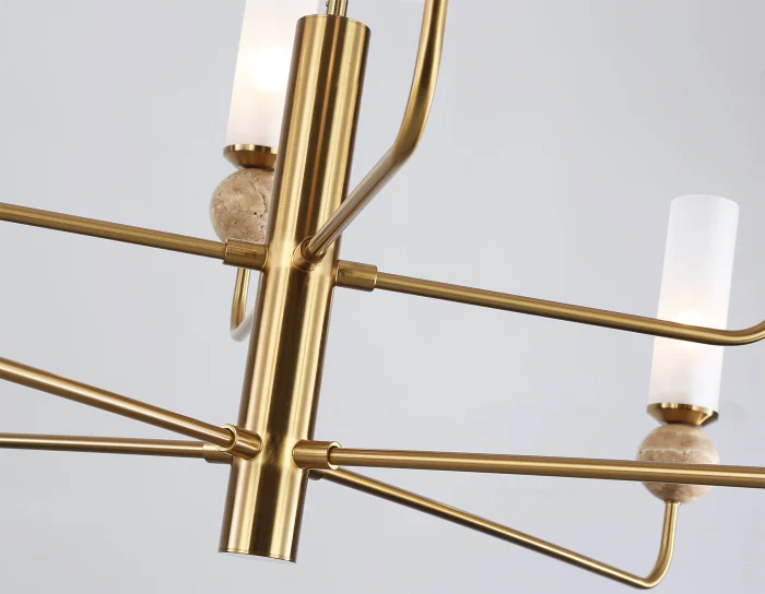 Люстра на штанге с мрамором AMBRELLA light LH53252