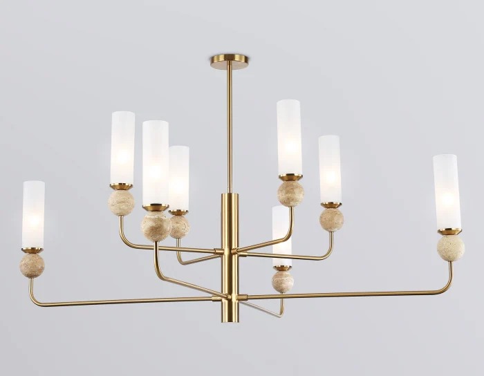 Люстра на штанге с мрамором AMBRELLA light LH53252