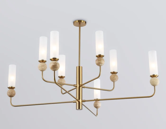 Люстра на штанге с мрамором AMBRELLA light LH53252