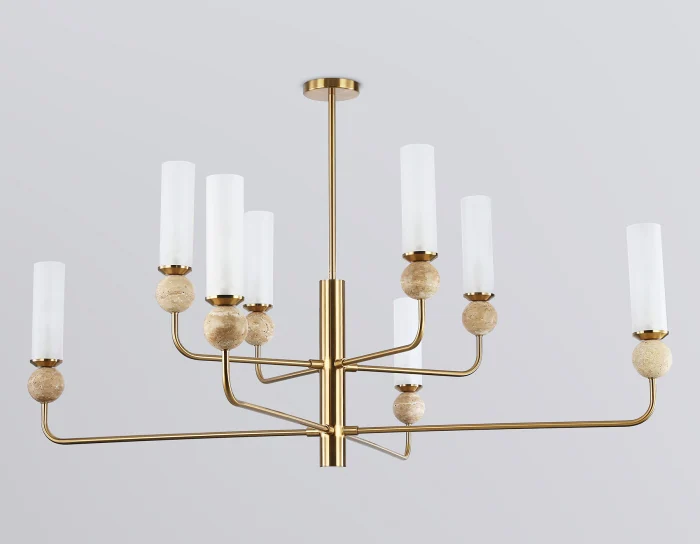 Люстра на штанге с мрамором AMBRELLA light LH53252