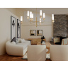 Люстра на штанге с мрамором AMBRELLA light LH53252