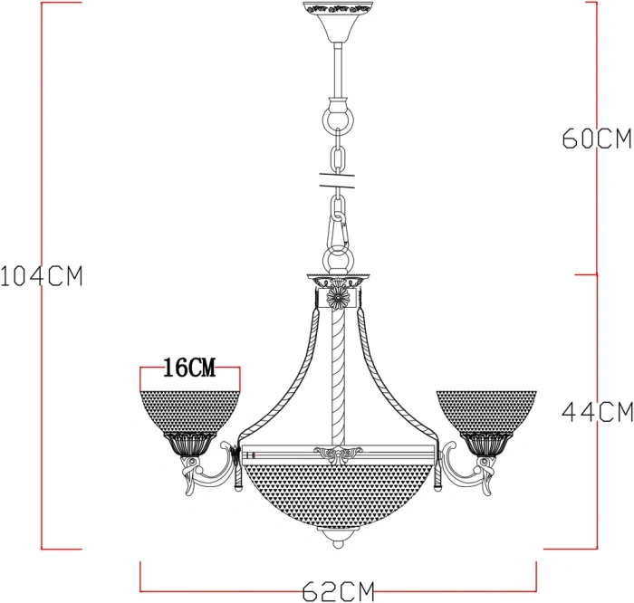 Люстра подвесная Arte Lamp FEDELTA A5861LM-3-3WG