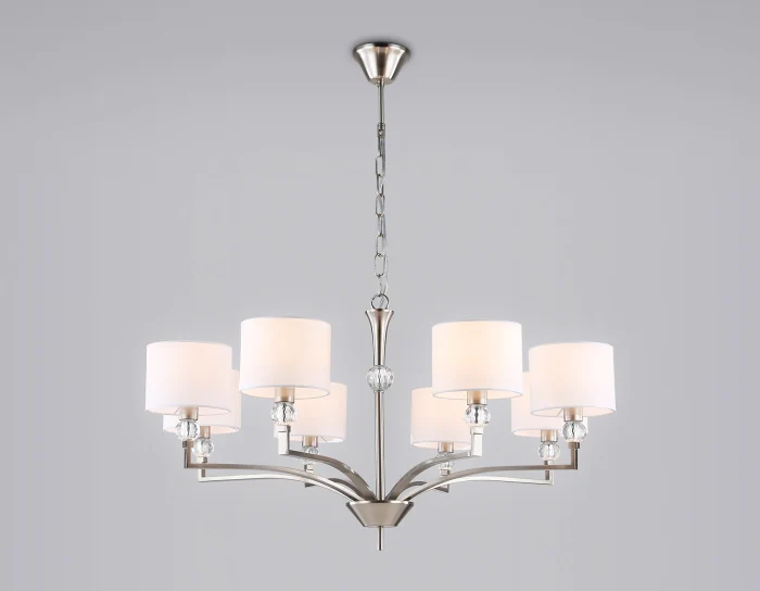 Подвесная люстра с абажурами и хрусталем Ambrella light LH71123