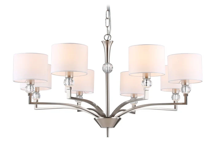 Подвесная люстра с абажурами и хрусталем Ambrella light LH71123