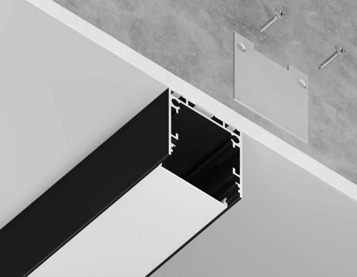 Алюминиевый профиль накладной/подвесной "Profile System" 25*25 для светодиодной ленты до 23мм Ambrella light GP2500BK
