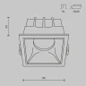 Встраиваемый светильник Maytoni Technical Alfa LED DL043-01-15W4K-D-SQ-W