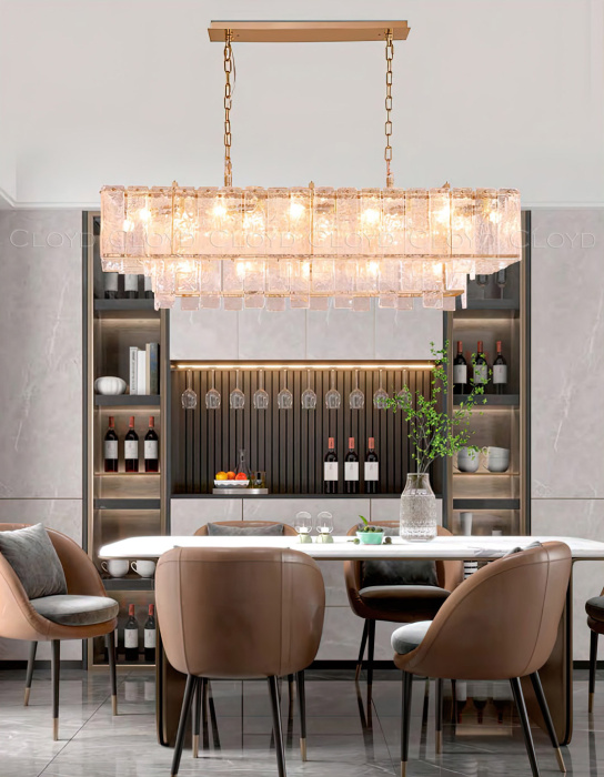 Люстра Cloyd TANGEISER-A C17 / L120 см - золото (арт.10825)