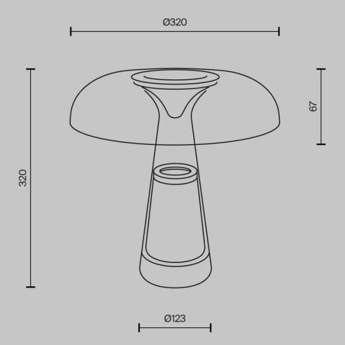 Настольная лампа Maytoni Modern MOD484TL-L8BK
