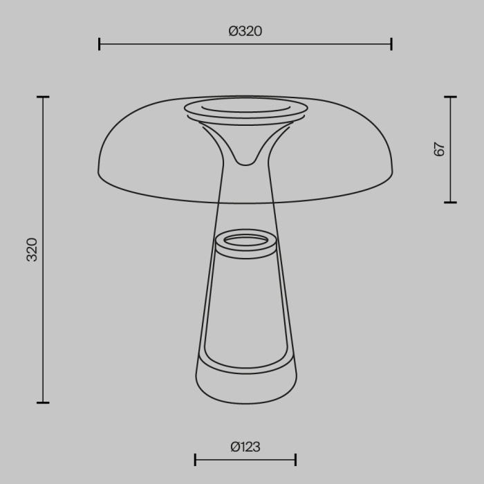 Настольная лампа Maytoni Artefact MOD484TL-L8BK