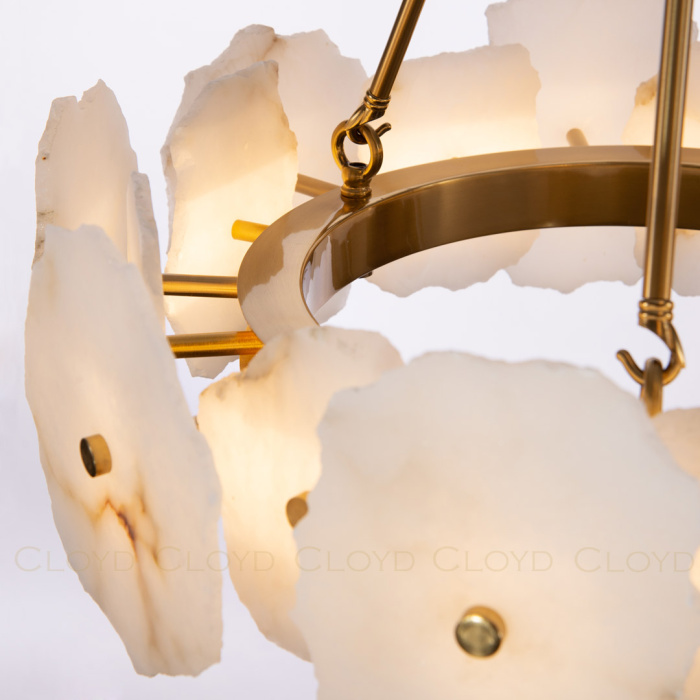 Люстра Cloyd KNOSS C1 / Ø45 см - алебастр - латунь (арт.10918)