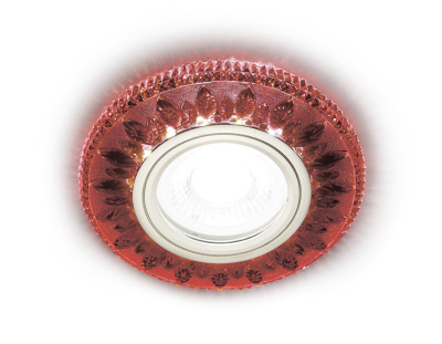 Встраиваемый точечный светильник MR16 с LED подсветкой Ambrella light S305 RD