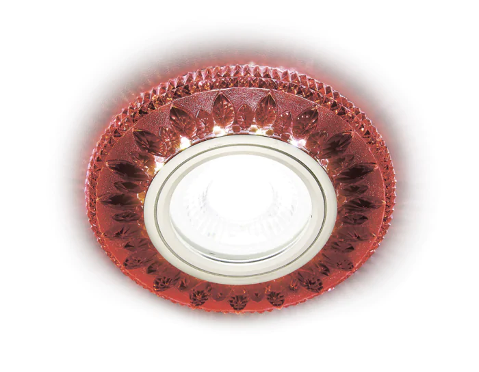 Встраиваемый точечный светильник MR16 с LED подсветкой Ambrella light S305 RD
