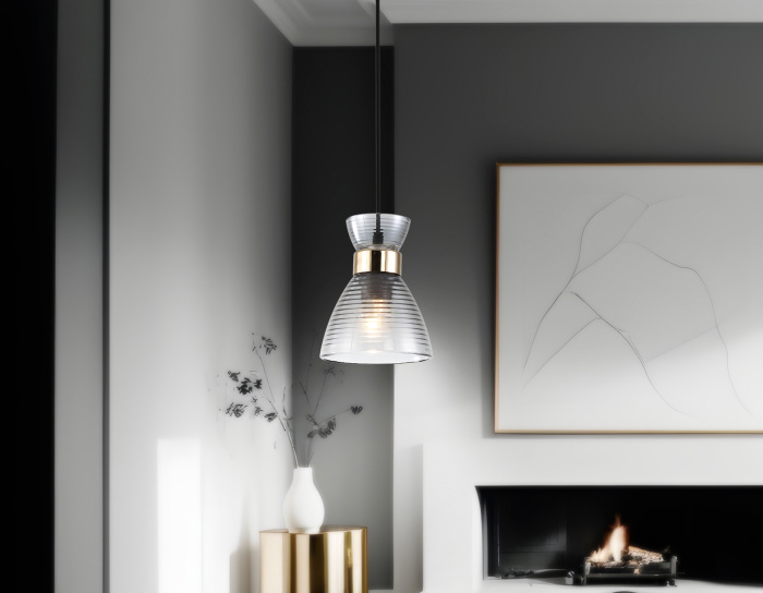 Светильник подвесной со стеклянным плафоном TRADITIONAL AMBRELLA LIGHT TR3406