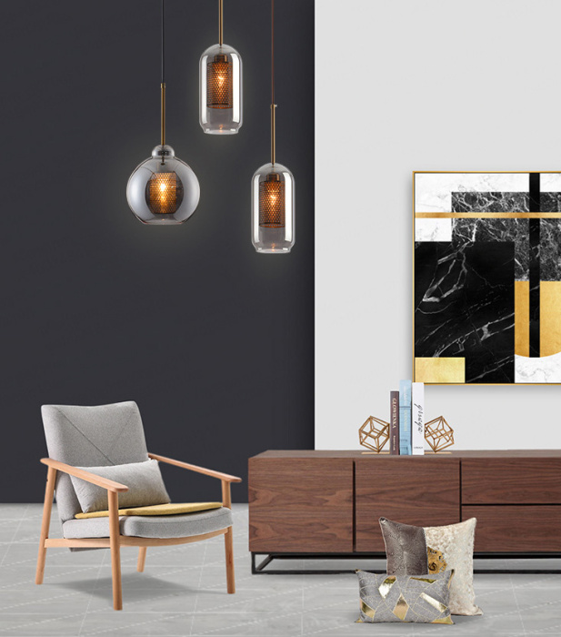 Подвесной светильник CATCH SMOKY D24 ImperiumLoft