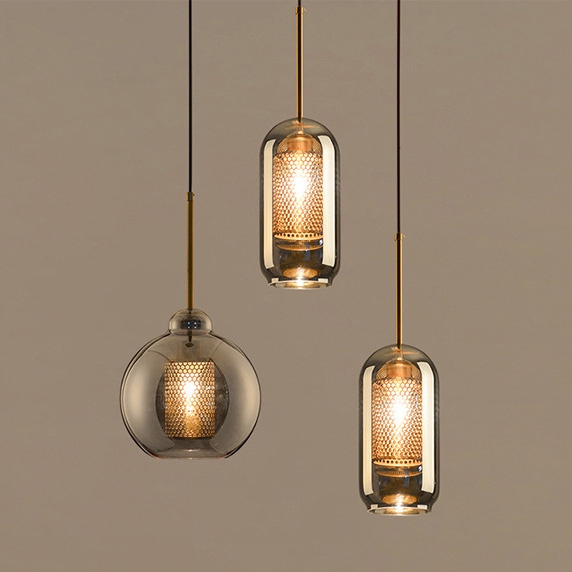 Подвесной светильник CATCH SMOKY D24 ImperiumLoft