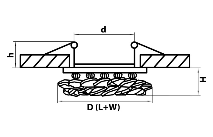 Встраиваемый светильник Onora LIGHTSTAR 30302