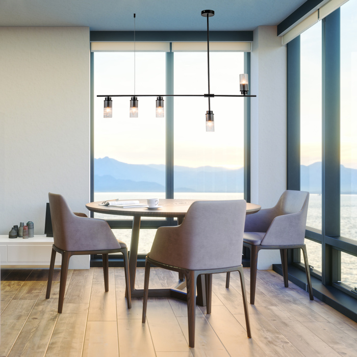 Потолочная люстра на штанге REVERSE ESCADA 2100/5P Black