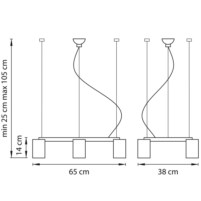 Подвесной светильник Qubica LIGHTSTAR 805060