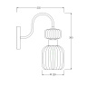 Настенный светильник GLOSS ESCADA 1141/1A Chrome/Clear