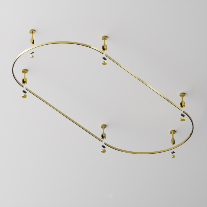 Шинопровод полукруг Maytoni Busbar trunkings Flarity TRX154-SR-D800-BS