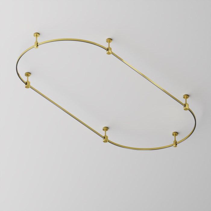 Шинопровод полукруг Maytoni Busbar trunkings Flarity TRX154-SR-D800-BS