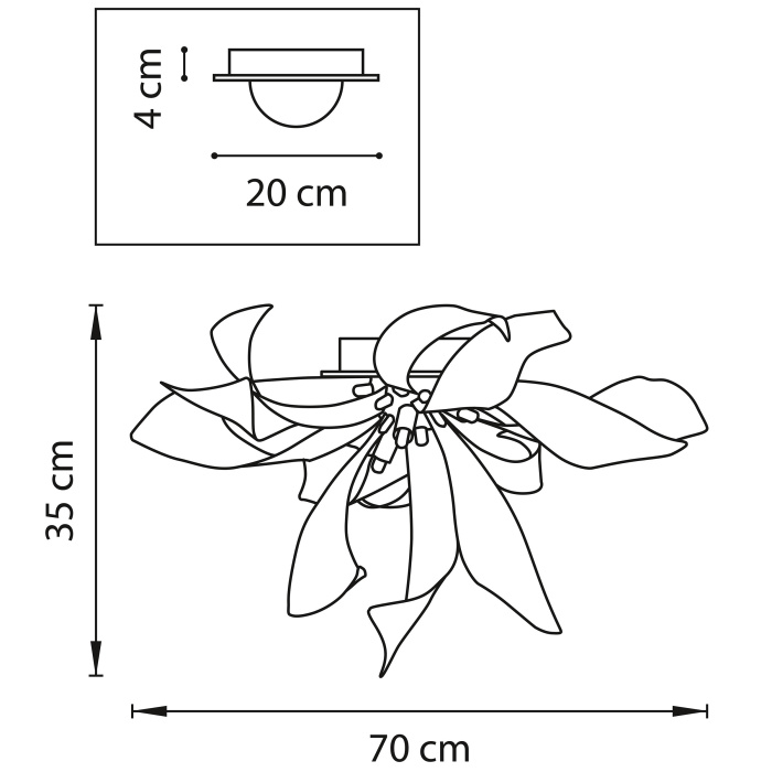 Потолочная люстра TURBIO LIGHTSTAR 754166