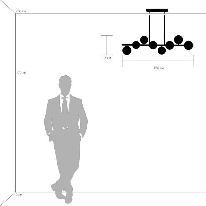 Люстра подвесная Croco Lightstar 815083
