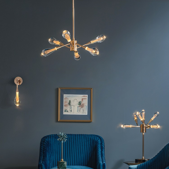 Светодиодный настенный светильник FIAL WALL GOLD ImperiumLoft