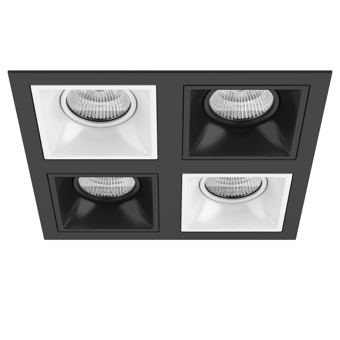 Комплект из светильников и рамки DOMINO Domino Lightstar D54706070607