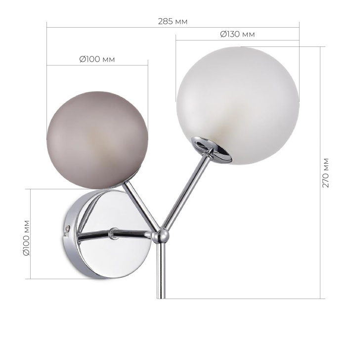 Настенный светильник evoluce MALTE SLE1107-101-02