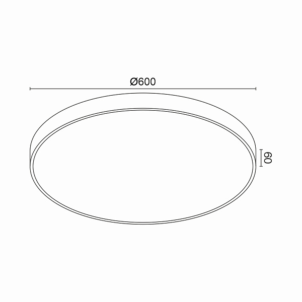 Накладной светильник Ledron 5361-860RCS-WH-3