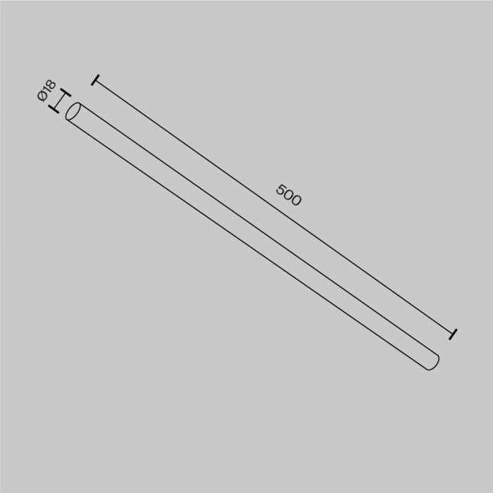 Соединитель для штанговой системы Maytoni CA001-L500-BS