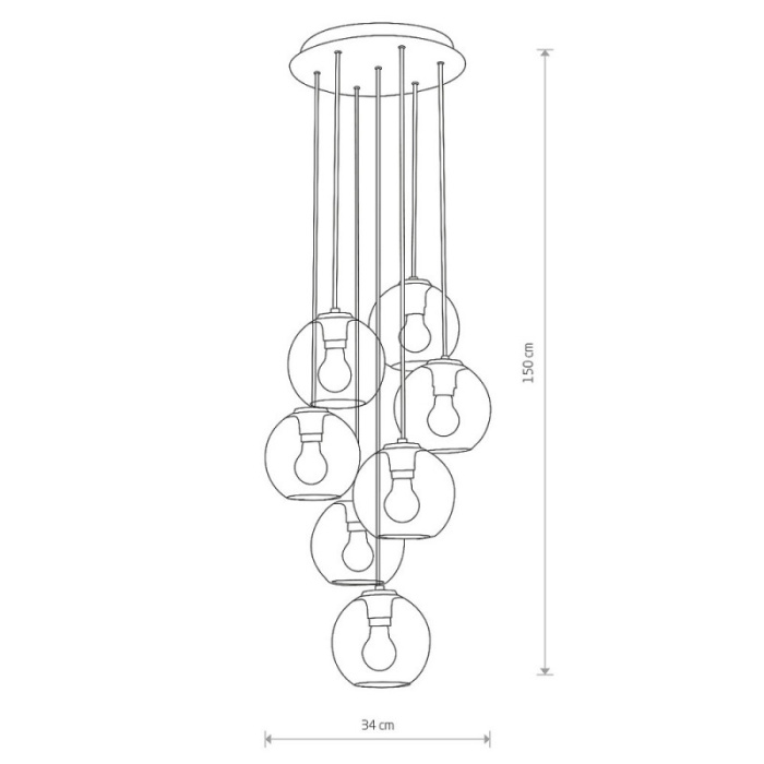 Подвесная люстра Nowodvorski Vetro 9131