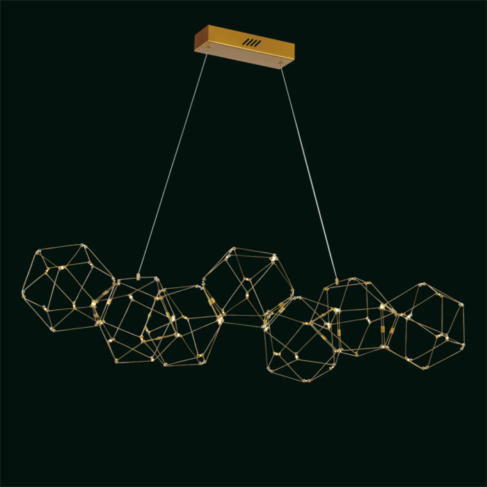 Подвесная люстра Delight Collection Lucciola MD18001068-7A matt gold