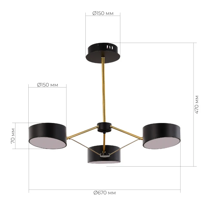 Потолочный светильник evoluce VALLE SLE6005-402-03
