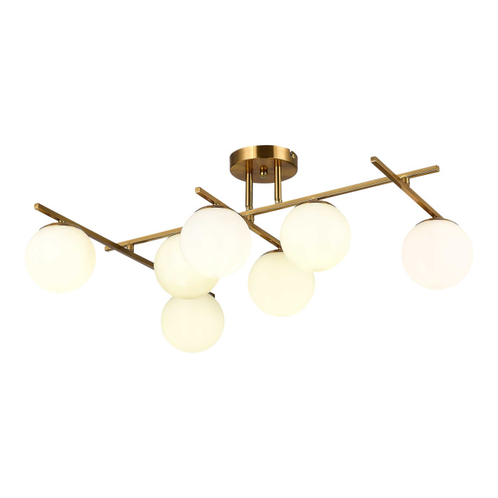 Светильник потолочный Латунь/Белый E14 7*40W SLE1195-302-07