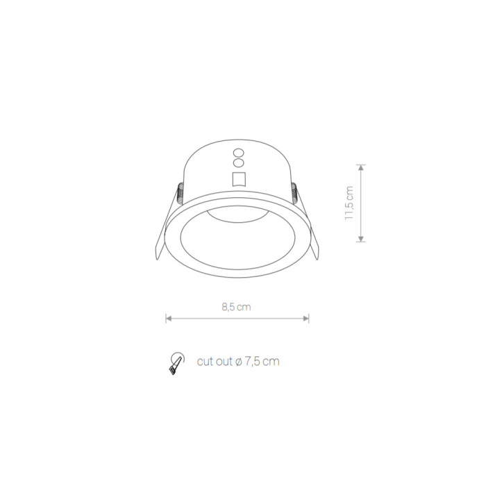 Встраиваемый светильник Nowodvorski Charlie Black 8367