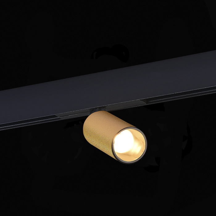 Магнитный трековый светильник Золотистый LED 1*12W 3000K 500Lm Ra>90 IP20 D50xH173 48VV ST807.236.12